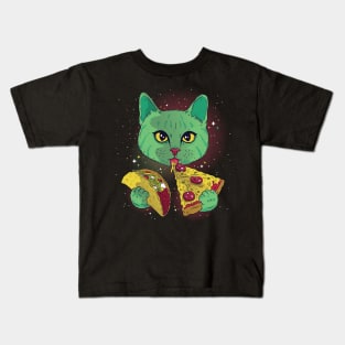 Cosmic Kitty x Food is Life Kids T-Shirt